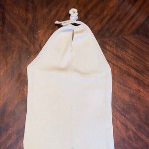 Ribbed sweater halter top